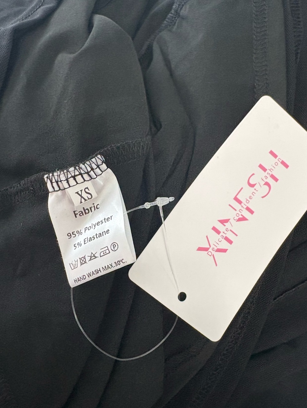 NWT XinFSh Ruffle Maxi Dress Ruched Bodycon cocktail dress, XS - Picture 7 of 8